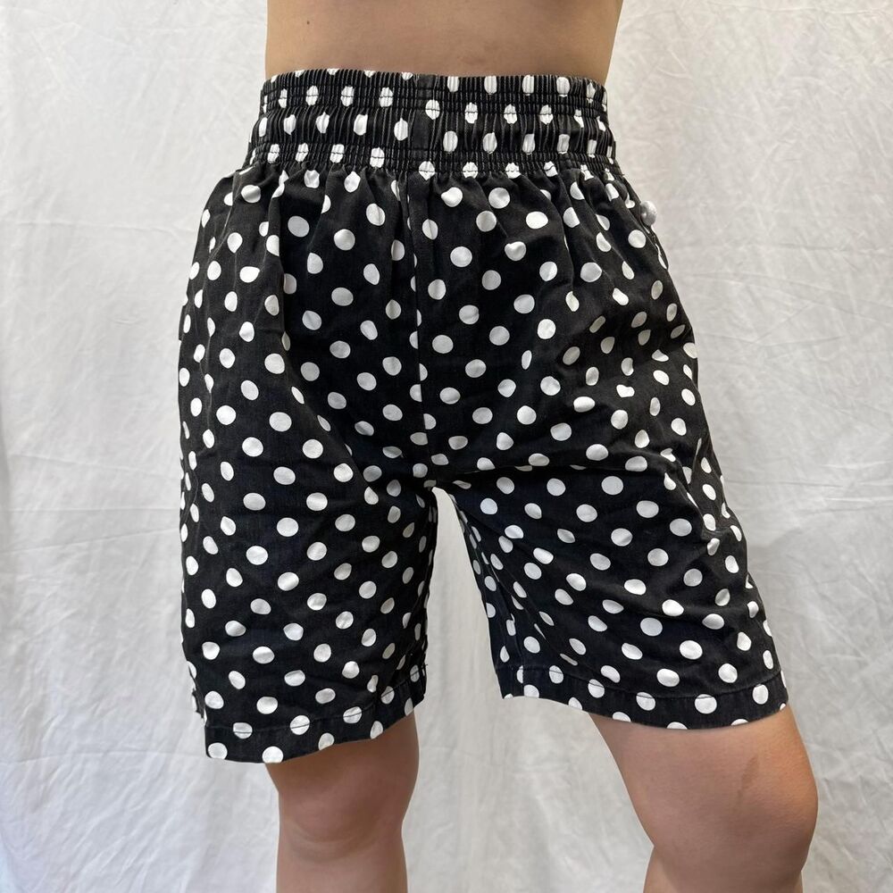 y2k polka dot shorts
